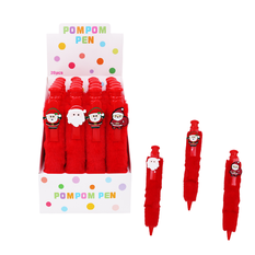 Oversized 27cm Christmas Pen with Santa Designs