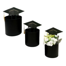 3-Piece Graduation Cap Flower Box Set