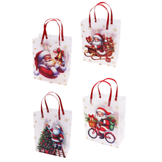 Frosted Santa Gift Bag 2 Sizes