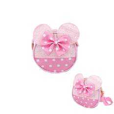 Kids Shoulder Bag with Ears & Bow 17×6cm