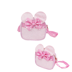 Kids Shoulder Bag with Ears & Bow 18×13×6cm