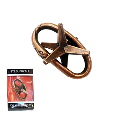 Metal Brain Teaser Puzzle Star with Rings