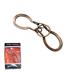 Metal Brain Teaser Puzzle Double Rings