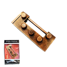 Metal Brain Teaser Puzzle Frame with Pegs