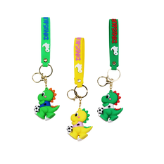 Football Dinosaur Keychain
