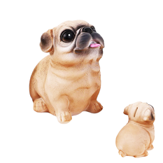 Pug Dog Piggy Bank 16x12x19cm 