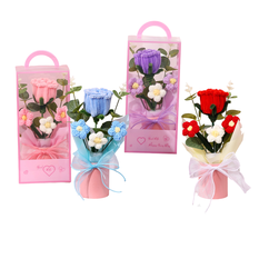 Gift Set with Plush Flower – 4 Designs