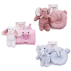 Plush Toy & Pillow Gift Set – 3 Designs