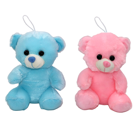 Plush Teddy Bear 23cm / 30cm in Blue and Pink – Wholesale Toys