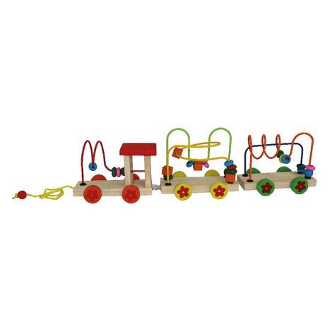 Wooden Activity Train Toy – 40 x 10 x 11 cm