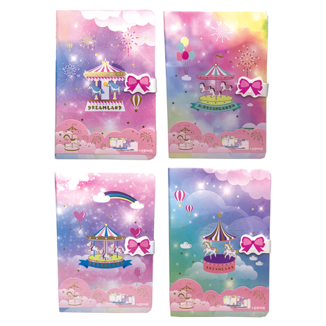 Carousel Notebook with Magnetic Closure – 4 Designs