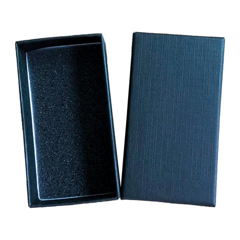Keychain & Komboloi Packaging Box – Black, Set of 12 (9.3x5x2.3cm)