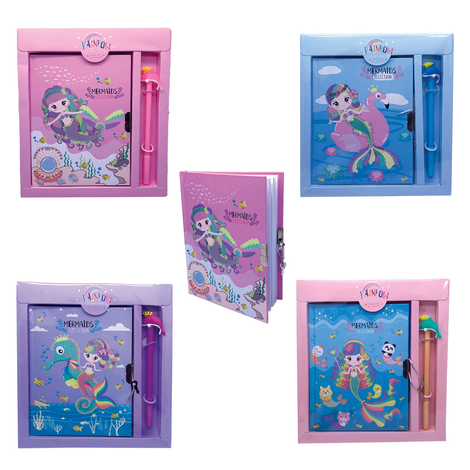 Mermaid Diary with Pen – 4 Designs