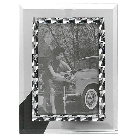 Glass Photo Frame 10x15 – Elegant Crystal Design