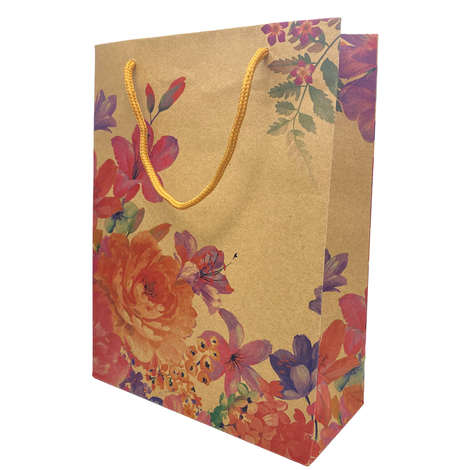 Packaging Bag with Floral Design