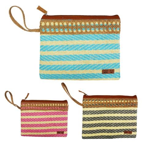 Handmade Woven Beach Pouch