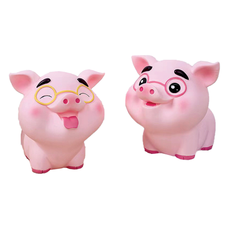 Piggy Bank Polyester – 2 Designs, 22cm