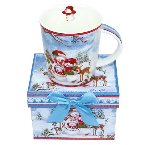 Gift Set: Christmas Snowman Mug in Decorative Box – 320ml