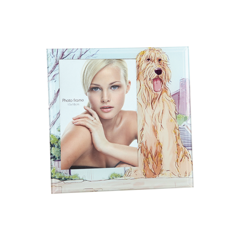 Glass Photo Frame – 13x18cm (Dog Design) 