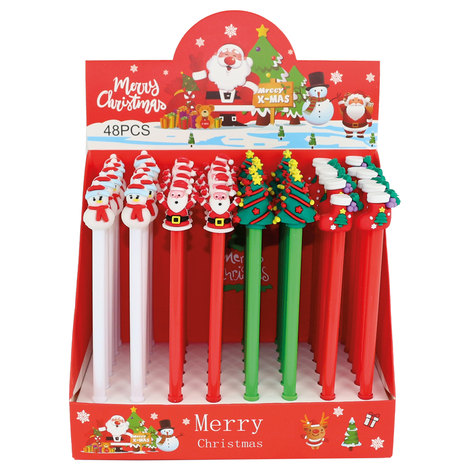 Christmas Pen – 4 Designs (Pack of 48 pcs) 