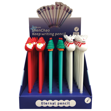 Christmas Eternal Pencil – 3 designs (Pack of 48 pieces)