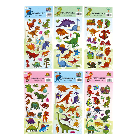 “Dinosaure” Stickers – 6 Designs (22x10cm)