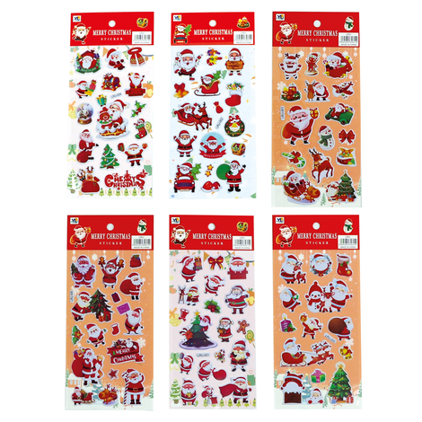 “Merry Christmas” Stickers – 6 Designs (22x10cm) 