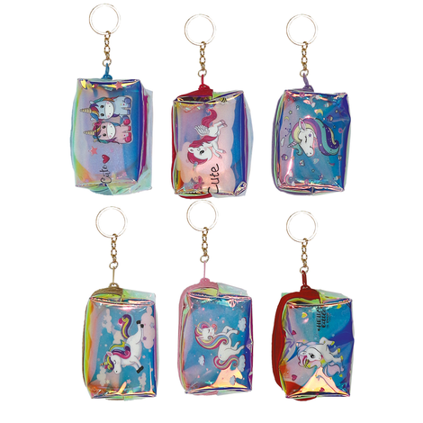 Keychain – Mini Purse with Unicorn Design in 6 Colors