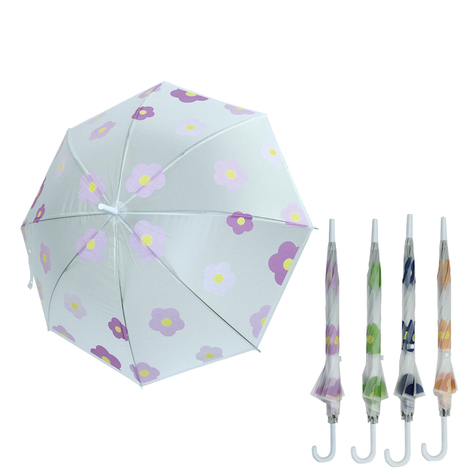 Umbrella with Floral Design in 4 Colors – Diameter 110cm