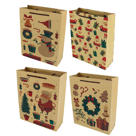 Christmas Gift Packaging Bag in 4 Designs