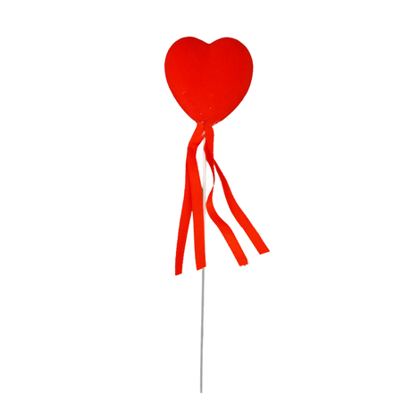Decorative Heart on Stick – 4cm / 8cm – Valentine Stick 