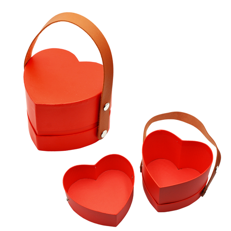 Heart-Shaped Gift Box with Clasp – 13x12x9.3cm