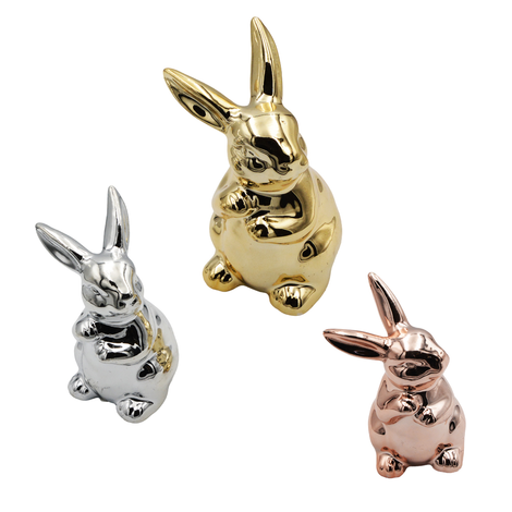 Ceramic Decorative Rabbit – 3 Colors – 11.5cm