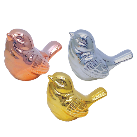 Ceramic Decorative Bird – 3 Colors – 8.5cm