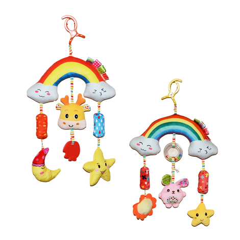 Hanging Toy with Sound in 2 Colors – 35cm