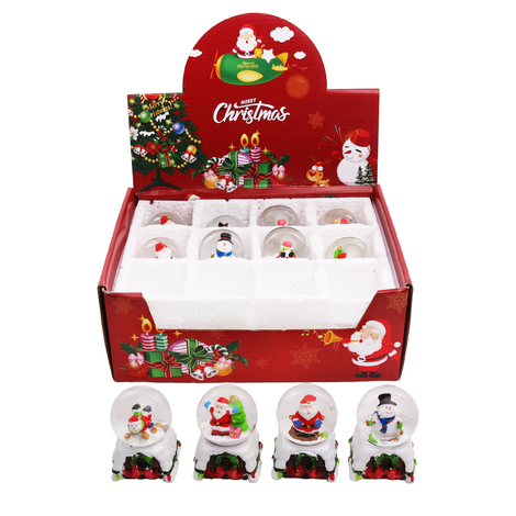 Snow Globe 4 Designs – Pack of 12, 7cm