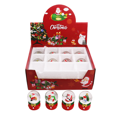 Snow Globe 4 Designs – Pack of 12, 7cm