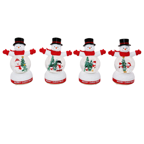 Snow globe with light and music in 4 designs 20cm