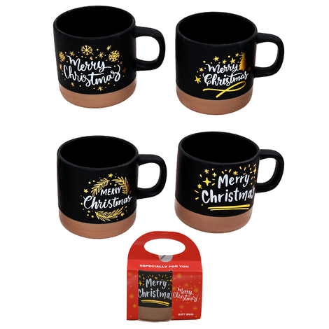 Christmas Mug in Gift Box 4 Designs 300ml