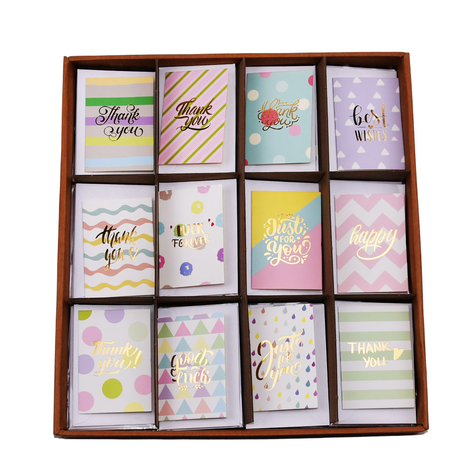 Mini wedding cards with envelope in 12 designs – Pack of 120 pieces