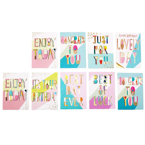Modern Greeting Cards 13.5x9.5cm 