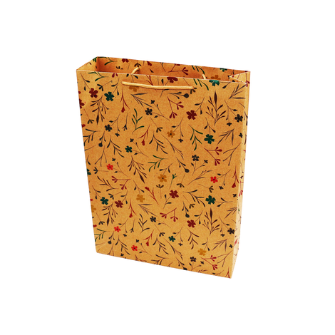 Gift Packaging Bag with Floral Pattern