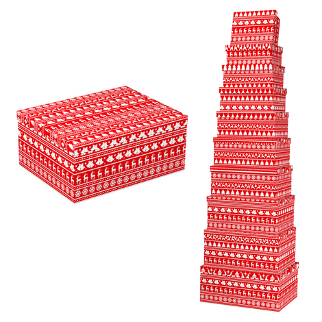 Christmas Gift Boxes – Set of 10 Pieces