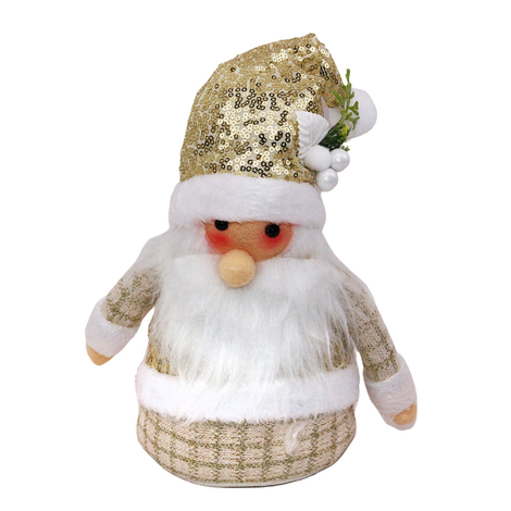 Christmas Santa Claus Decoration Gold – 38cm