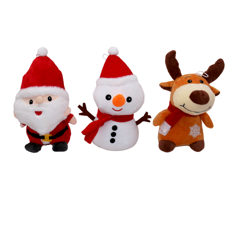 Christmas Plush Figures in 3 Designs – 20 cm & 30 cm