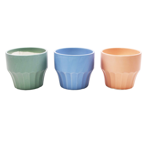 Ceramic Plant Pot in 3 Colors – 14x14x12.5cm (6pcs)