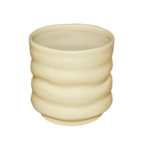 Ceramic flower pot in two sizes 13.5x14x14cm & 17x17x17cm
