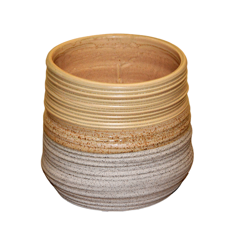 Ceramic flower pot in two dimensions 12.5x15x15cm & 17x19x19cm