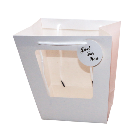 Packaging Bag with Window in White