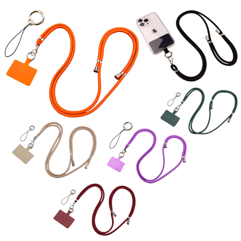 Phone Strap in 6 Colors – 45cm (Pack of 6)